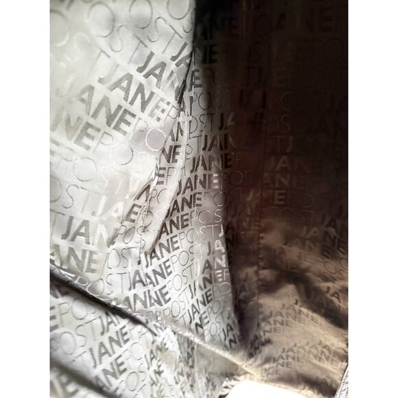 NWT Jane Post Military Trench Black Double Breasted Raincoat High Shine Black M - Picture 8 of 11